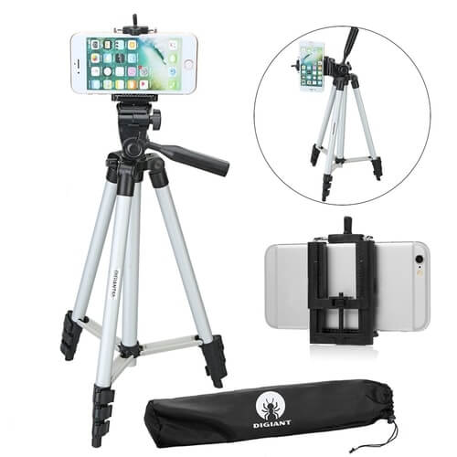 DIGIANT 50 Inch Aluminum Camera cell Phone Tripod